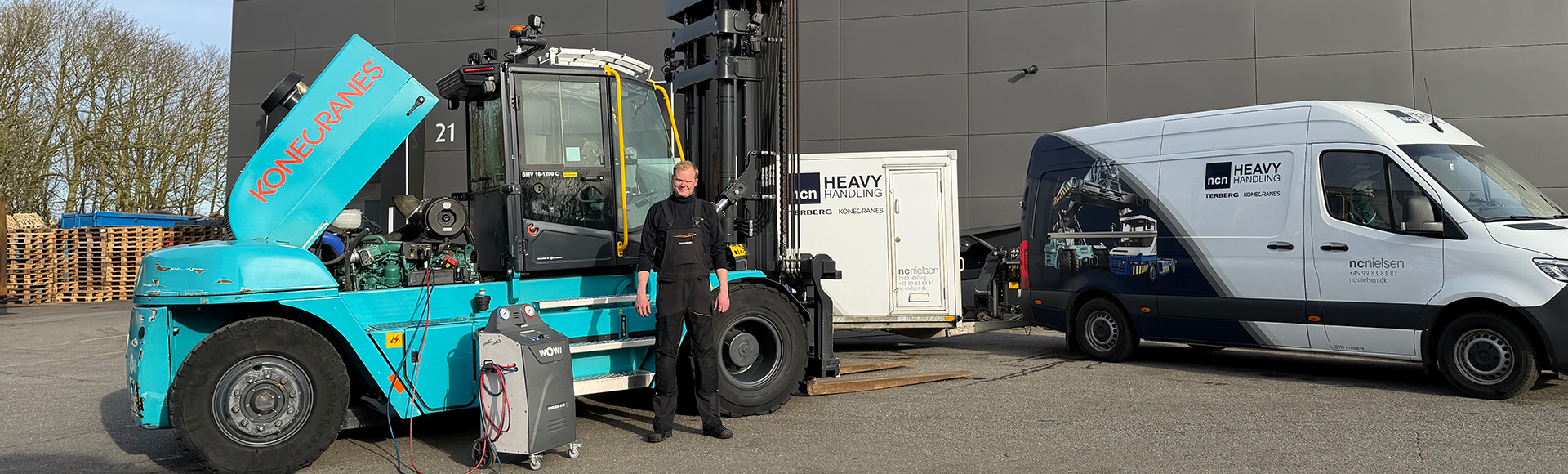 AC-service för truck, reachstacker och terminaltraktor
